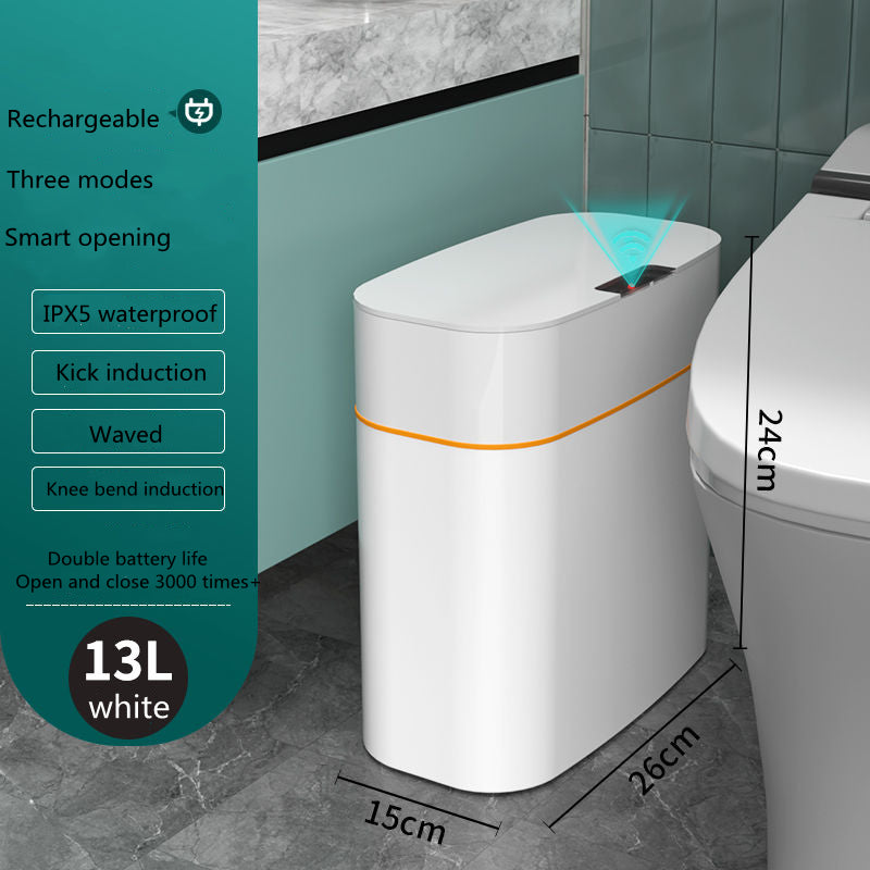 Smart Trash Can With Lid