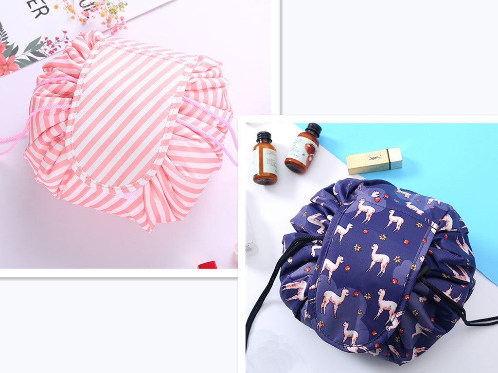 Small Lazy Drawstring Cosmetic Bag Portable