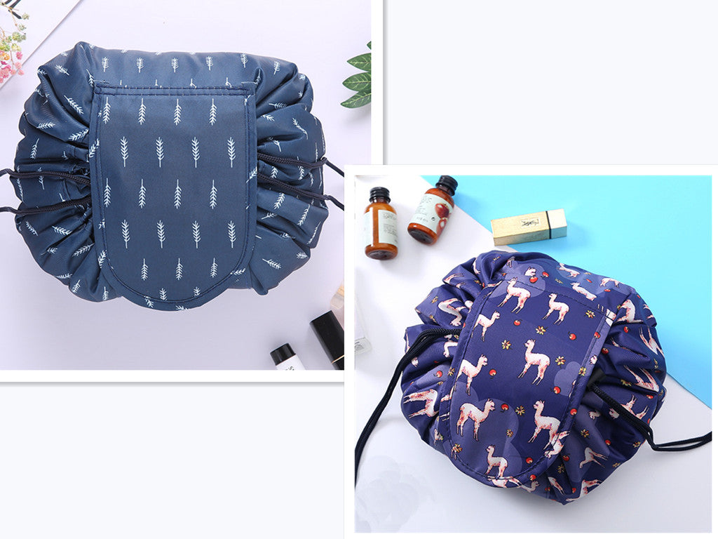 Small Lazy Drawstring Cosmetic Bag Portable