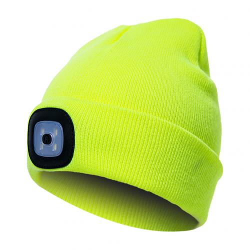 LED Light  Knit Hat Button  Knitted Hat/ Battery Powered