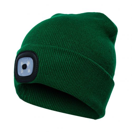 LED Light  Knit Hat Button  Knitted Hat/ Battery Powered