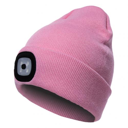 LED Light  Knit Hat Button  Knitted Hat/ Battery Powered