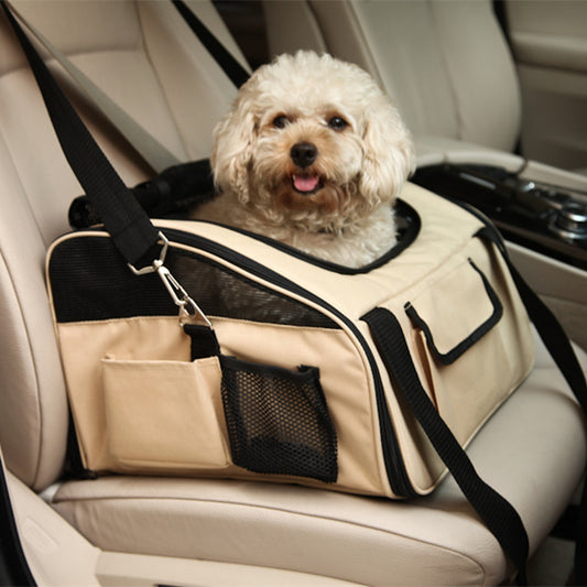 Foldable Pet Car Seat Carrier