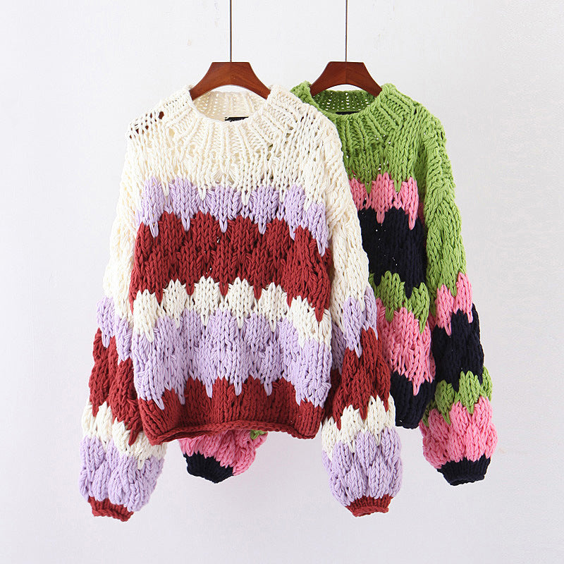 Oversized, Lazy, Handmade Cotton Sweater
