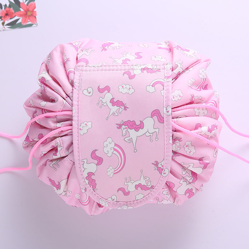 Small Lazy Drawstring Cosmetic Bag Portable