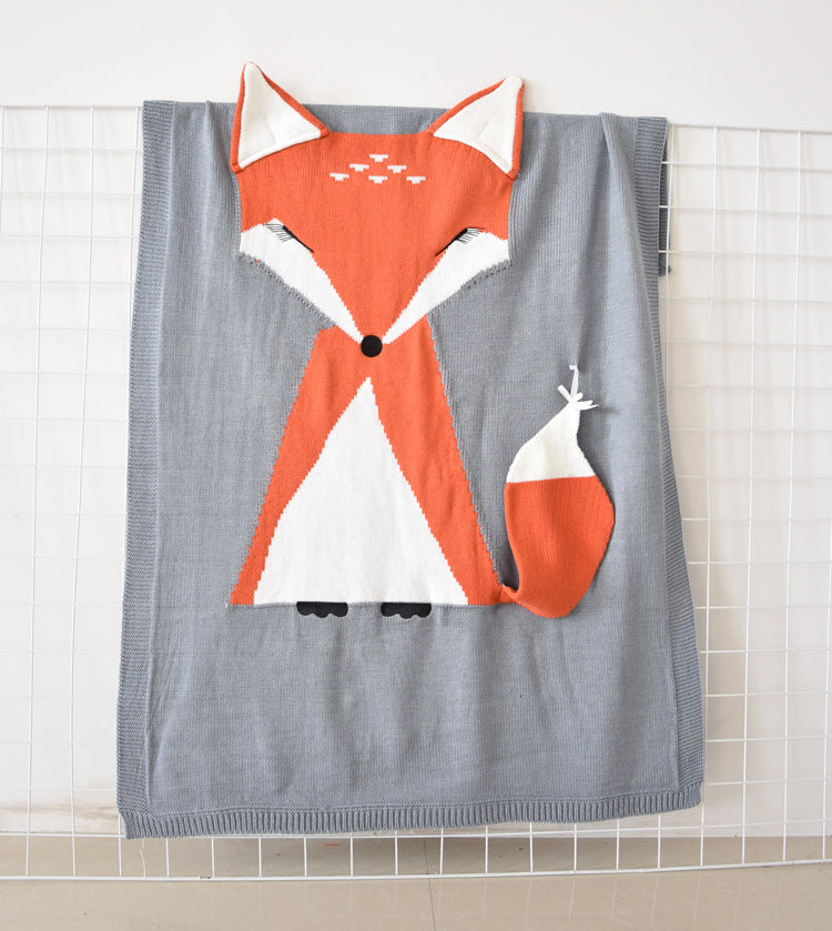 Fox Blanket Three-Dimensional Ear Blanket For baby and Kids