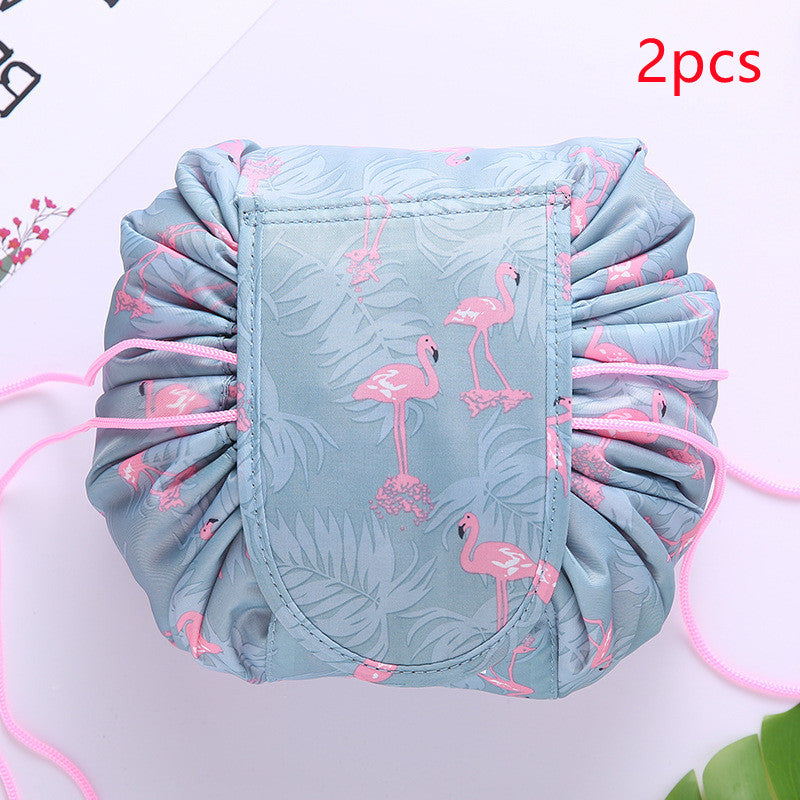 Small Lazy Drawstring Cosmetic Bag Portable