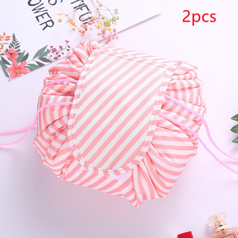 Small Lazy Drawstring Cosmetic Bag Portable