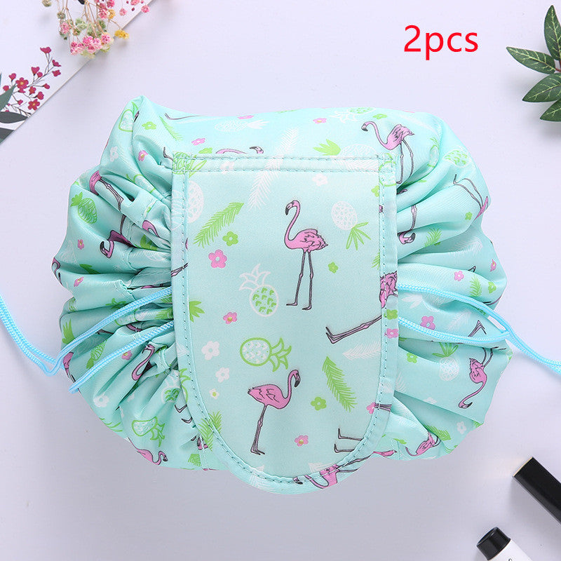 Small Lazy Drawstring Cosmetic Bag Portable
