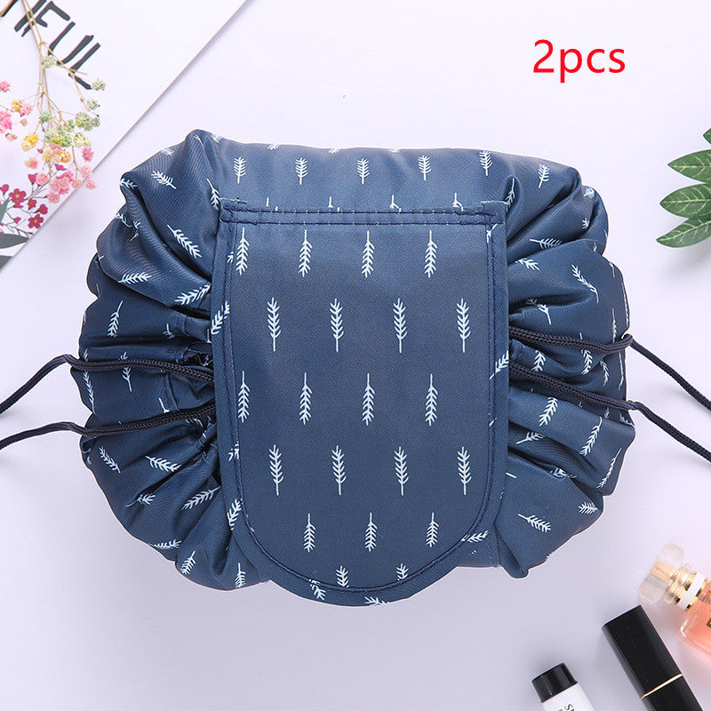 Small Lazy Drawstring Cosmetic Bag Portable