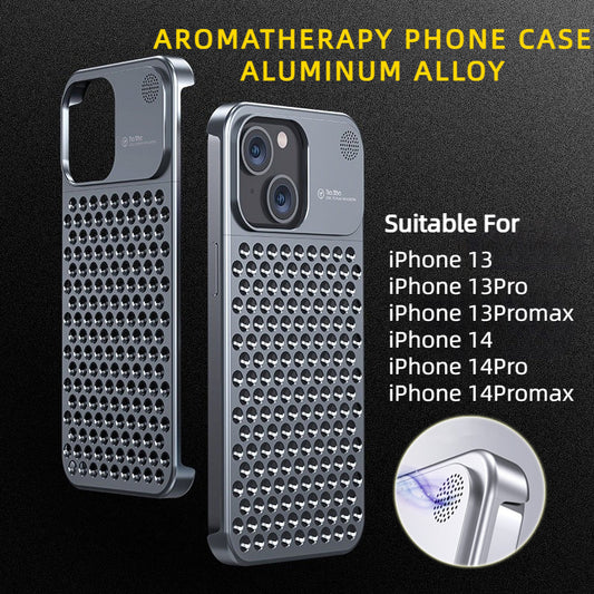 Aluminum Alloy/ Aromatherapy IPhone Case, model 13 & 14