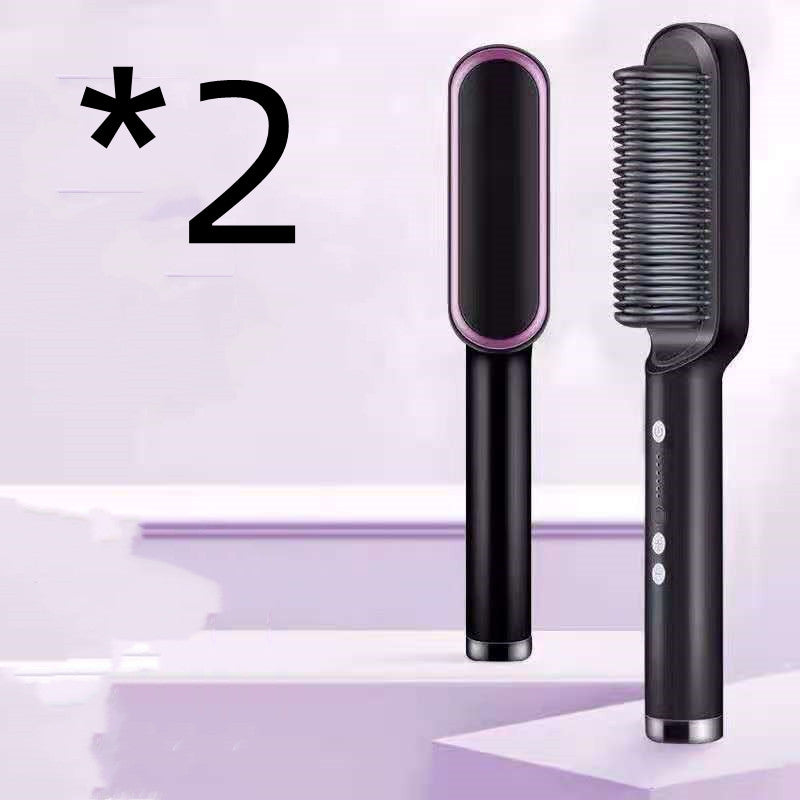 2 In 1 Hair Straightener Hot Comb and Brush