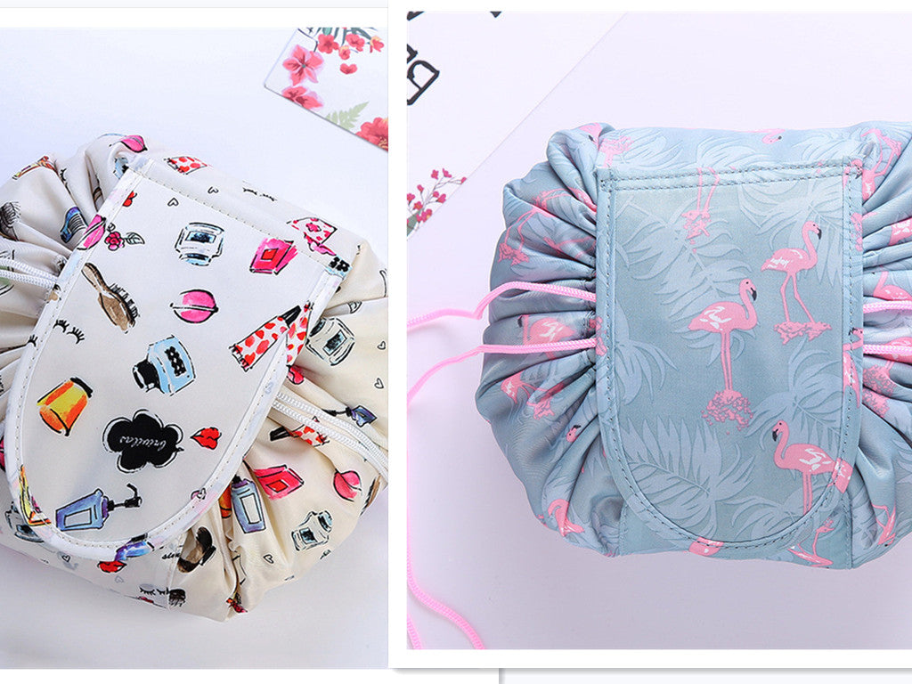 Small Lazy Drawstring Cosmetic Bag Portable