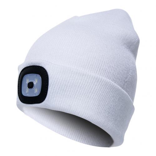 LED Light  Knit Hat Button  Knitted Hat/ Battery Powered