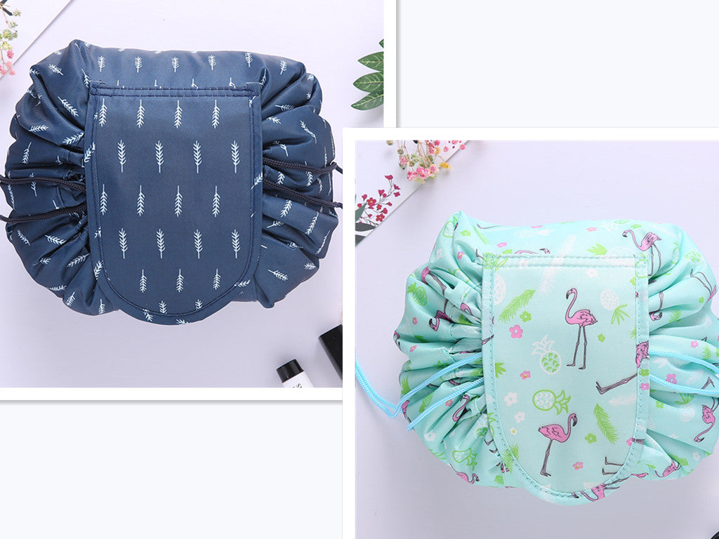 Small Lazy Drawstring Cosmetic Bag Portable