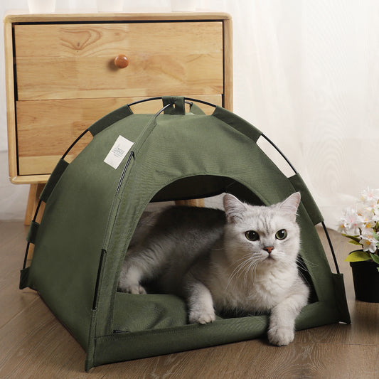 Pet Tent with Interior Cushioned Cooling Mat