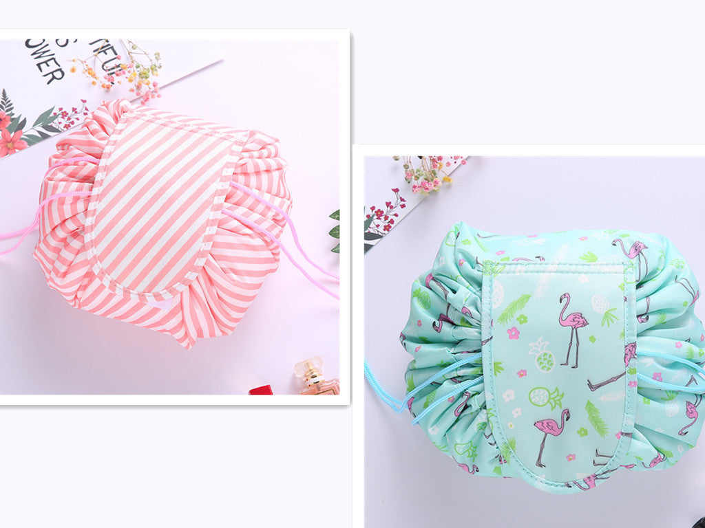 Small Lazy Drawstring Cosmetic Bag Portable