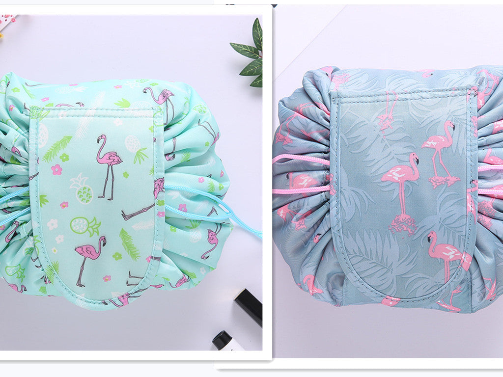 Small Lazy Drawstring Cosmetic Bag Portable
