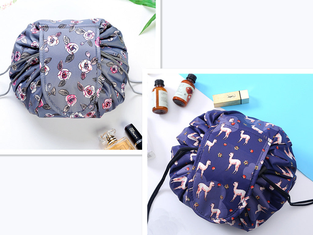 Small Lazy Drawstring Cosmetic Bag Portable