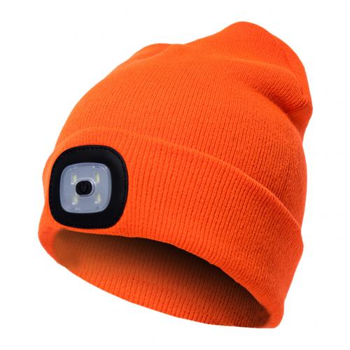 LED Light  Knit Hat Button  Knitted Hat/ Battery Powered