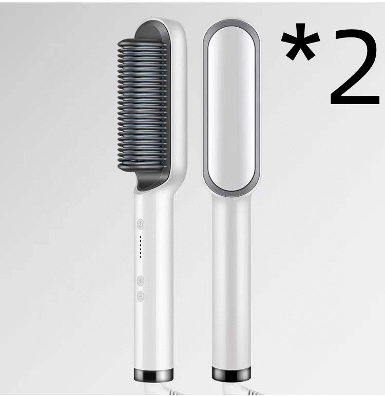 2 In 1 Hair Straightener Hot Comb and Brush