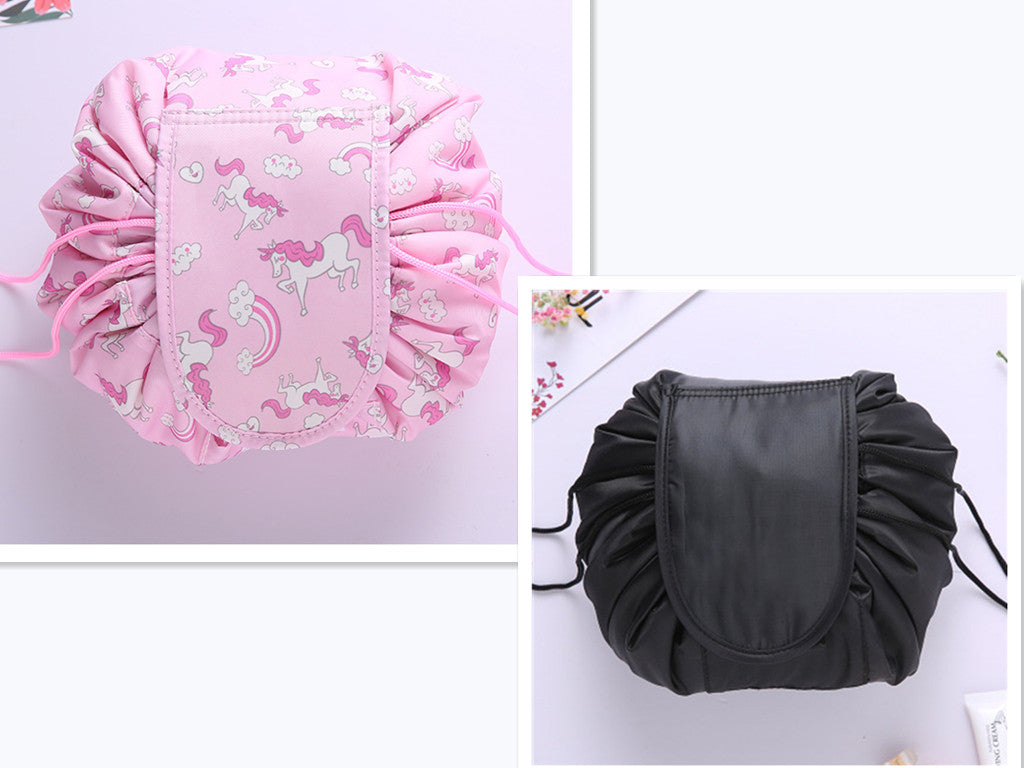 Small Lazy Drawstring Cosmetic Bag Portable