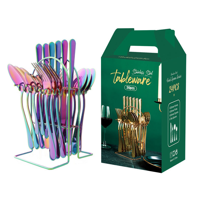 Gold Dinnerware Set With Dishwasher storage rack