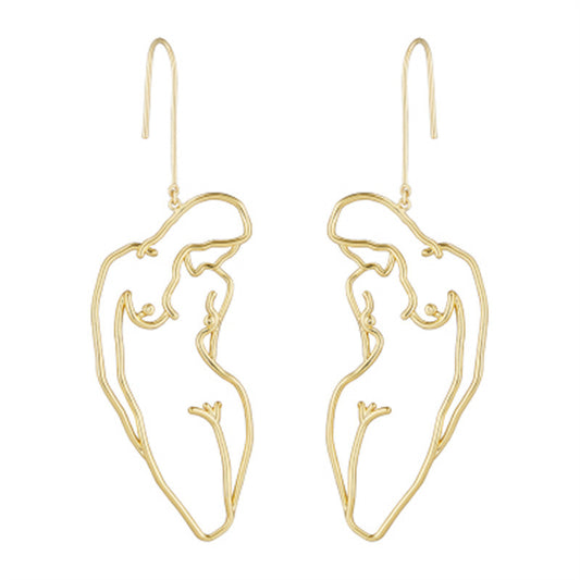 Original design sense classic human earrings