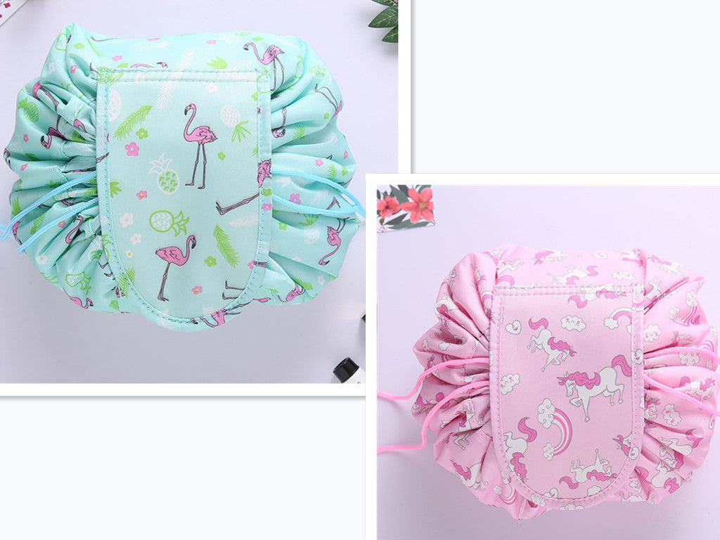 Small Lazy Drawstring Cosmetic Bag Portable