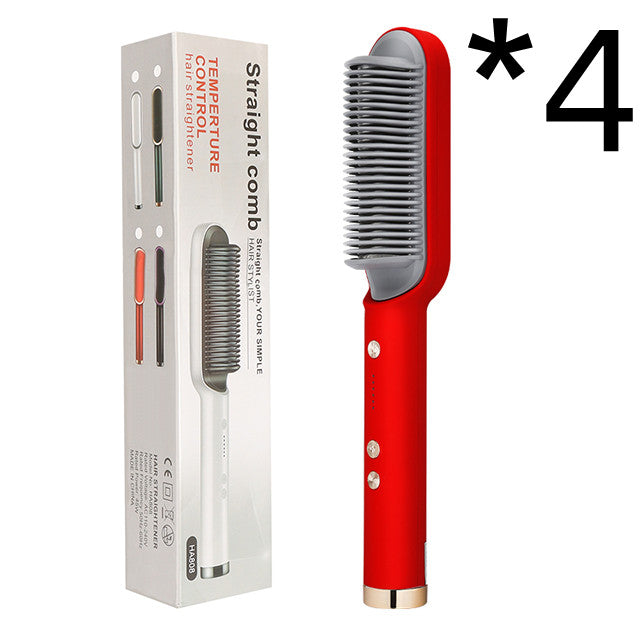 2 In 1 Hair Straightener Hot Comb and Brush