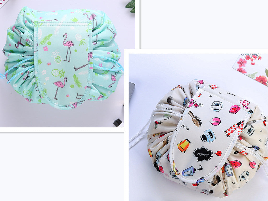 Small Lazy Drawstring Cosmetic Bag Portable