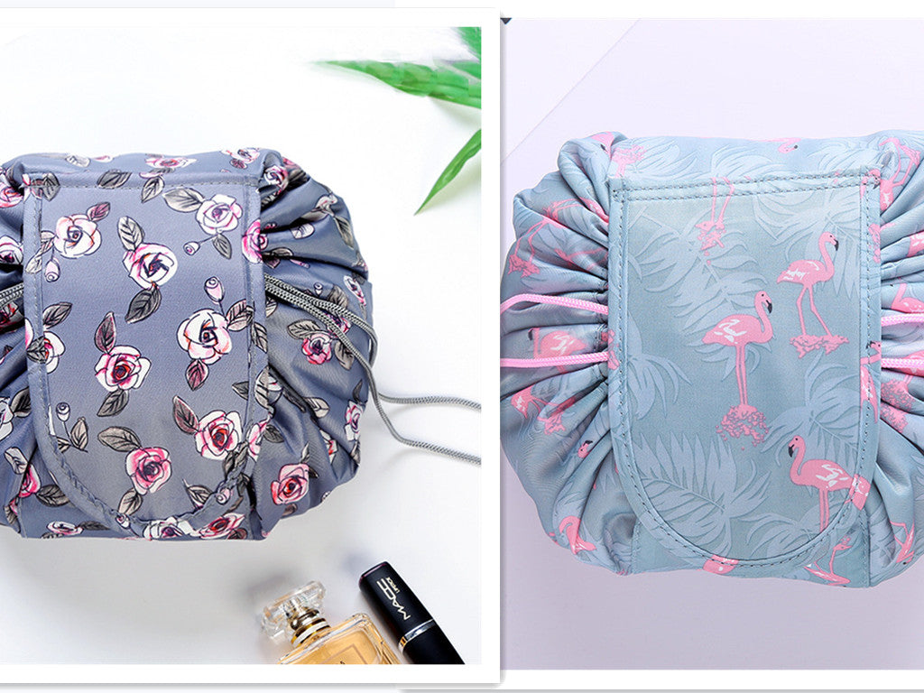 Small Lazy Drawstring Cosmetic Bag Portable