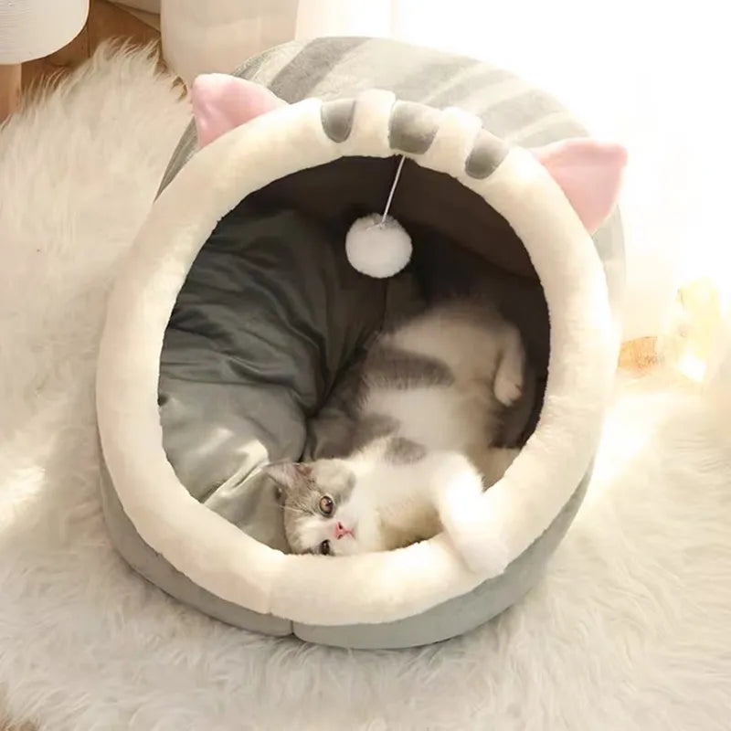 Cozy Warm Cat Bed Basket
