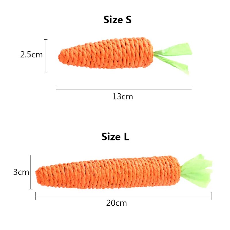 Toy Carrot Pet Chew Toy