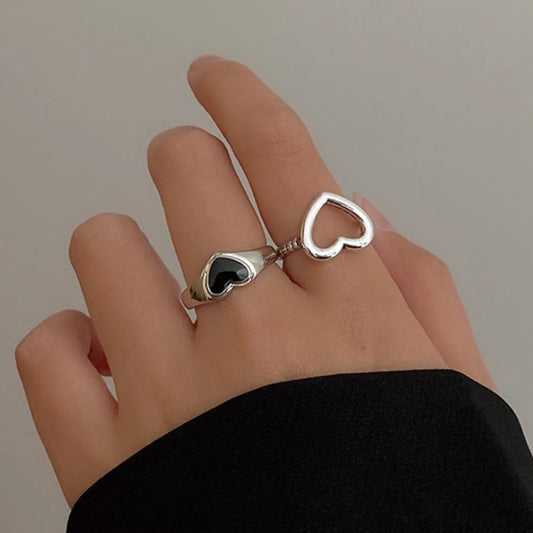 Simple Heart Vintage Love Ring
