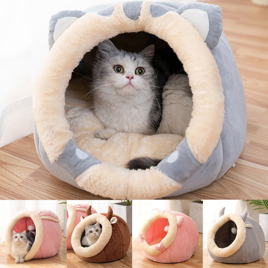 Cozy cat Bed with ears