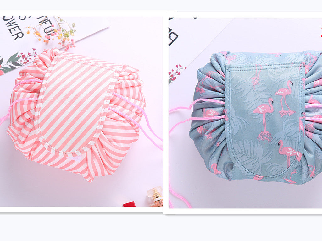 Small Lazy Drawstring Cosmetic Bag Portable