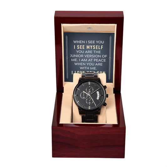 Black Chronograph Watch -  For Son When I See You