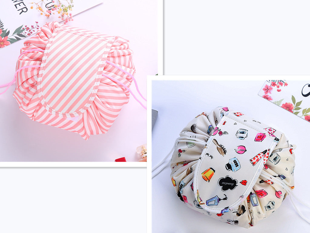Small Lazy Drawstring Cosmetic Bag Portable
