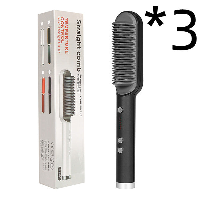 2 In 1 Hair Straightener Hot Comb and Brush