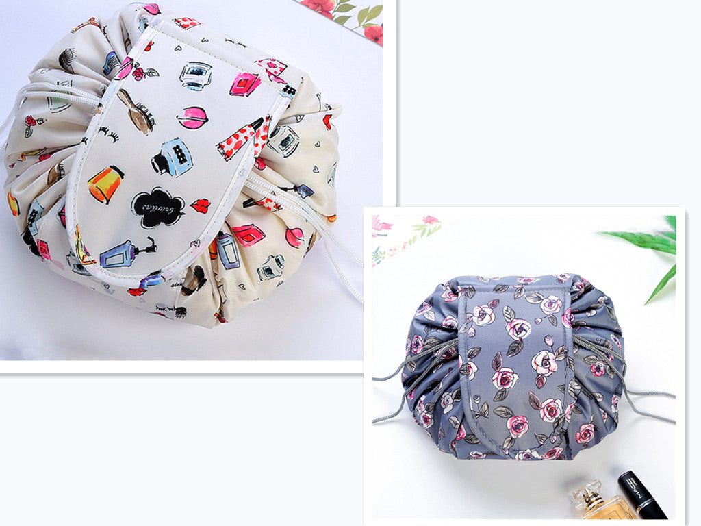 Small Lazy Drawstring Cosmetic Bag Portable