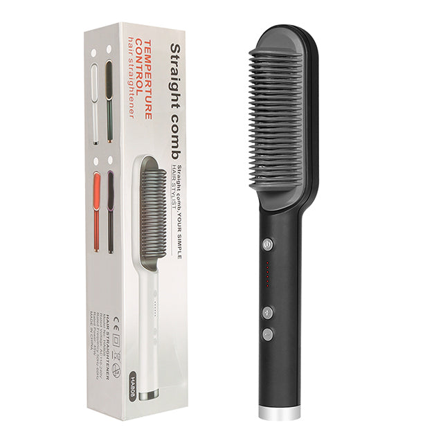 2 In 1 Hair Straightener Hot Comb and Brush