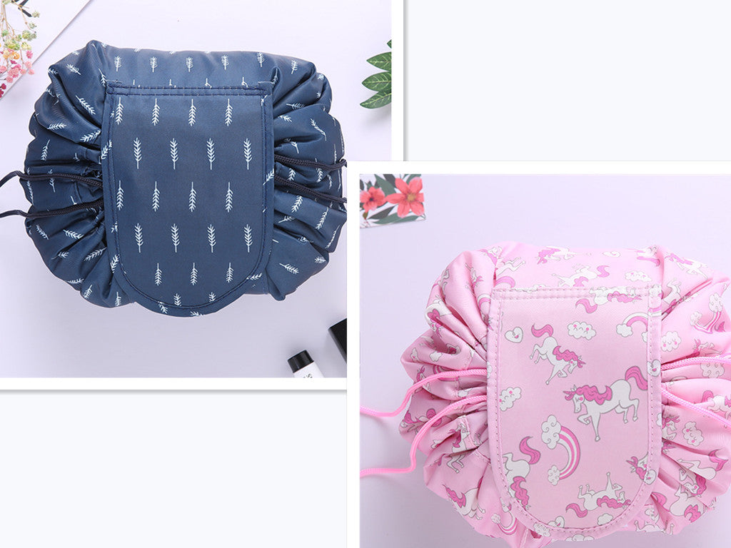 Small Lazy Drawstring Cosmetic Bag Portable