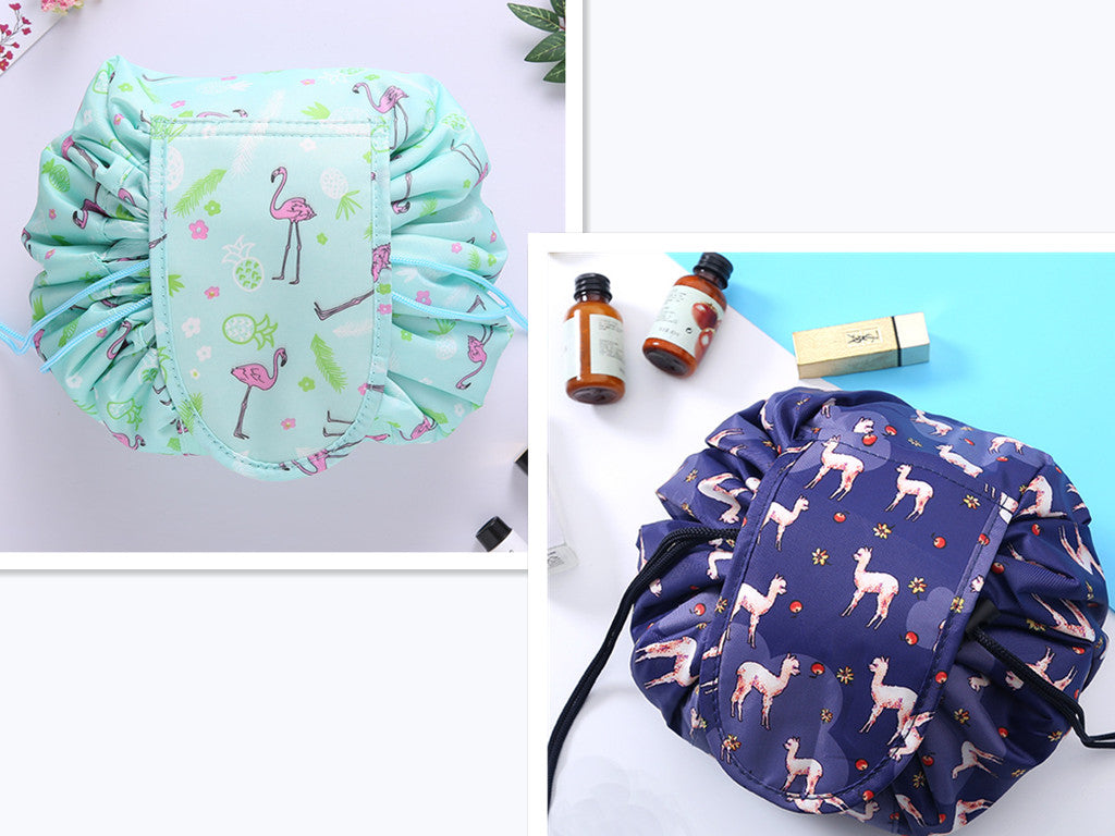 Small Lazy Drawstring Cosmetic Bag Portable
