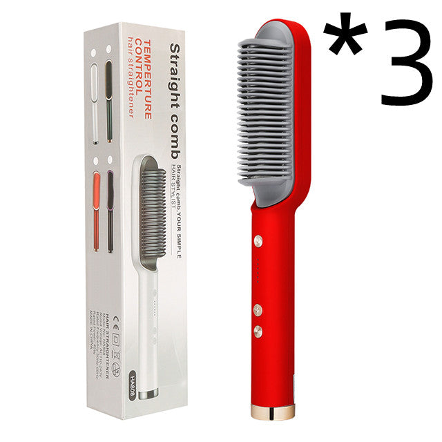 2 In 1 Hair Straightener Hot Comb and Brush