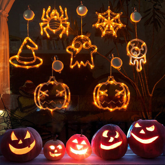 Halloween  Hanging LED Lights Spiders,Pumpkin, ghost Home Decor