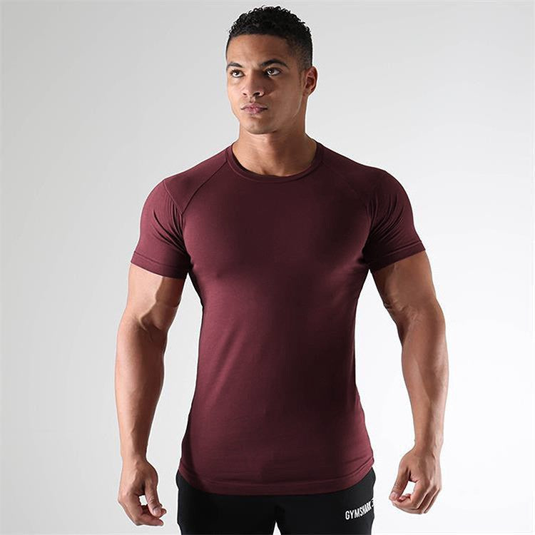 Men's  Short Sleeves  Running Training Shirt