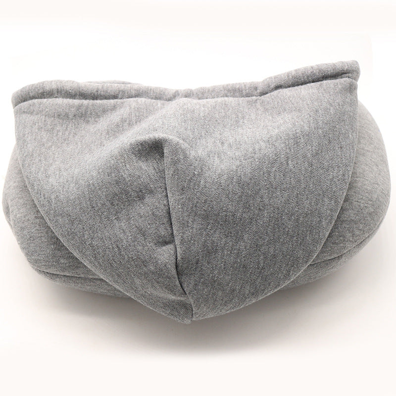 Travel Hooded U-Shaped Neck Pillow