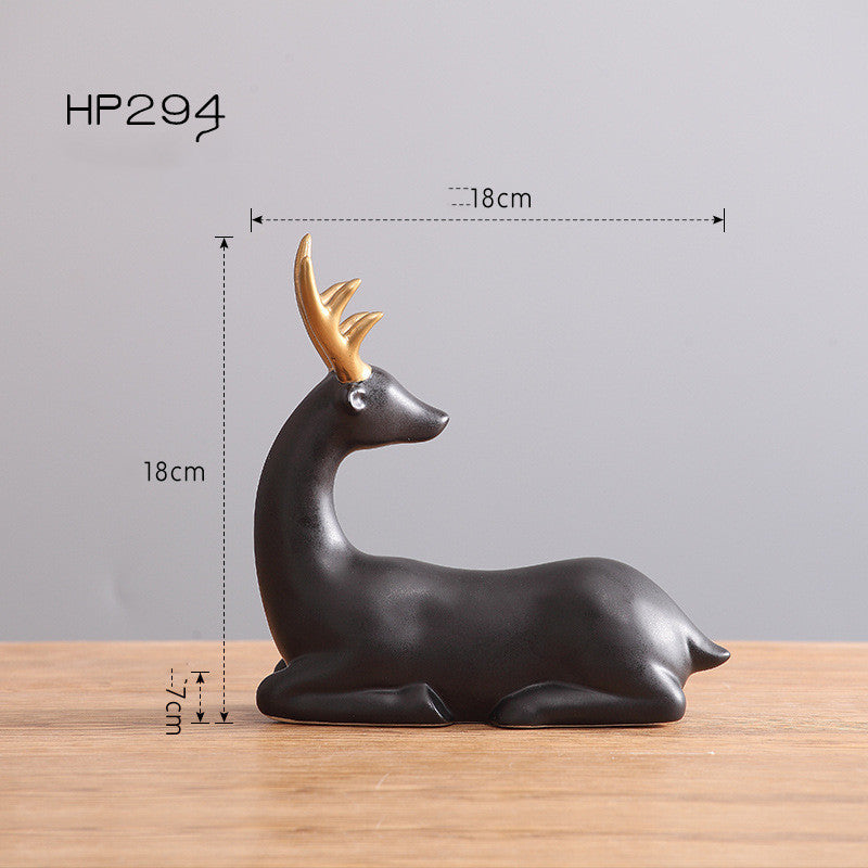 Home Decor   accessories  Porcelain Nordic Elk