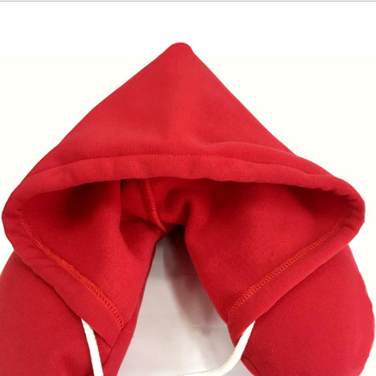 Travel Hooded U-Shaped Neck Pillow